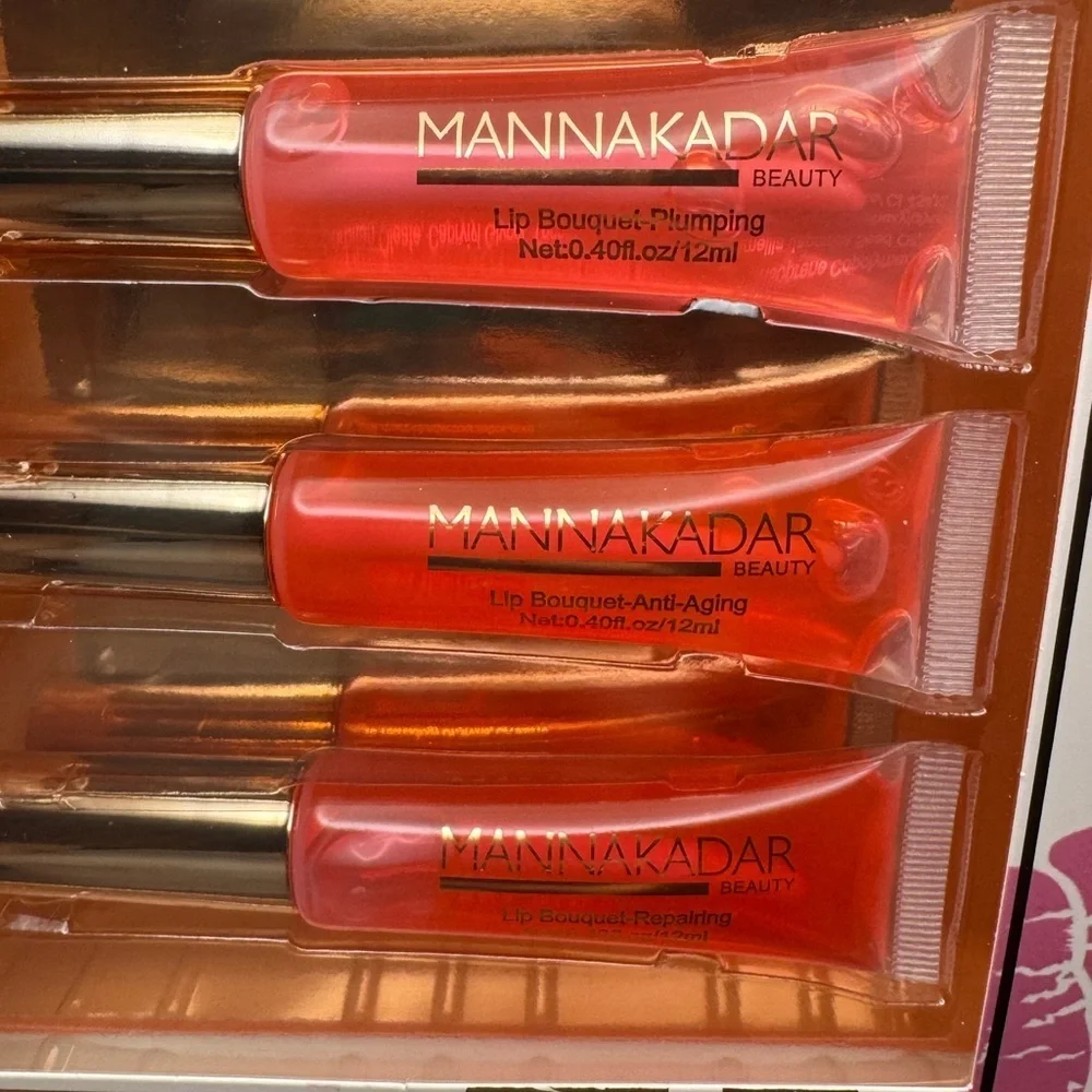Manna Kadar Beauty Lip Gloss Set - 5pc New